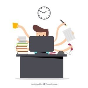Productividad en trabajador desordenado
