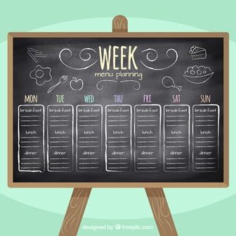 menu semanal